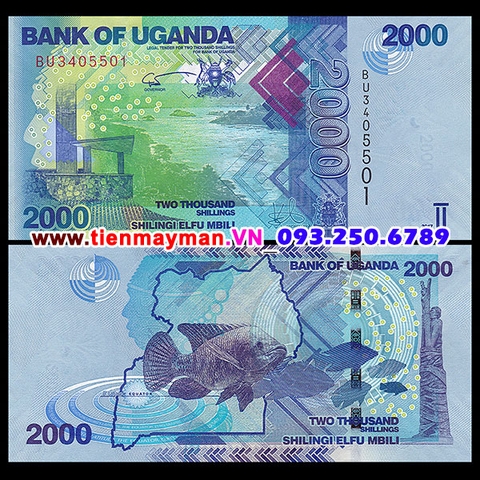 Uganda 2000 Shilling 2010 UNC