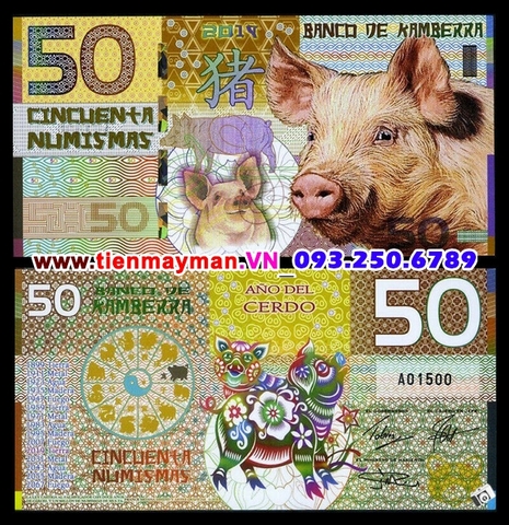 Tiền Con Heo Úc Kamberra 50 Numis 2019