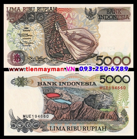 Indonesia 5000 Rupiah 1992