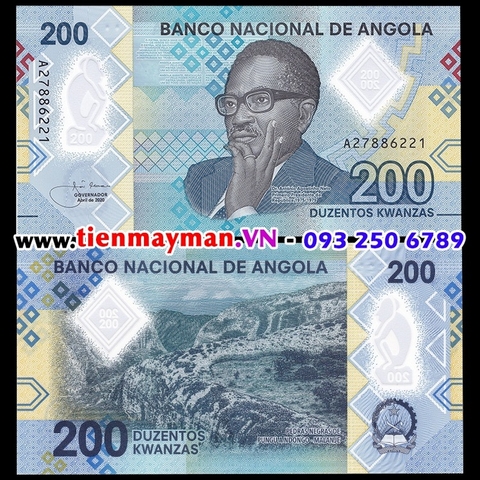 Angola 200 Kwanzas 2020 UNC Polymer