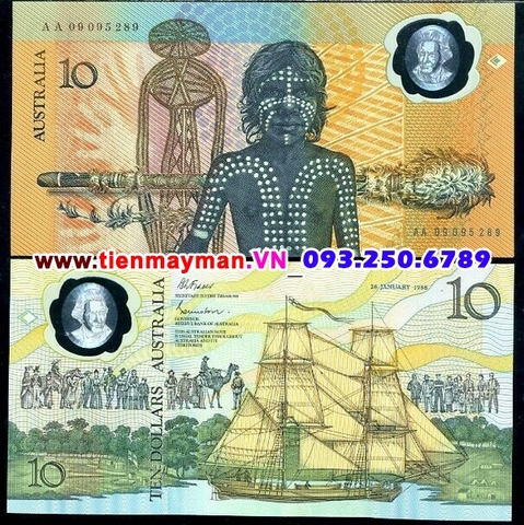 Australia - Úc 10 dollar 1988 UNC polymer