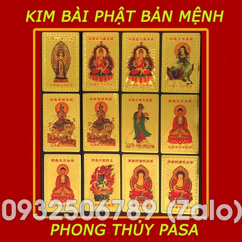 [PLASTIC]Thẻ Bài Phật Bản Mệnh , Hộ Mệnh 12 Con Giáp Bỏ Bóp, Ví, Túi Xách May Mắn, Bình An