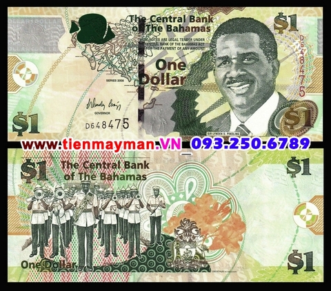 Bahamas 1 Dollar 2008 UNC
