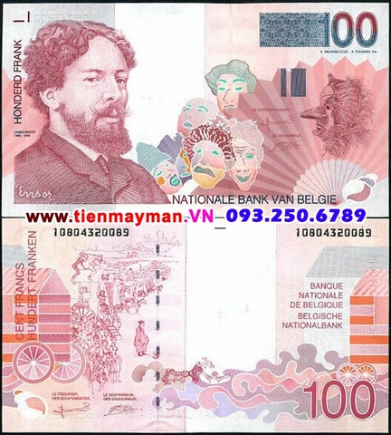 Belgium - Bỉ 100 Francs 2001 UNC