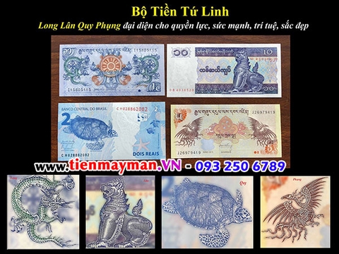 Bộ Tiền Tứ Linh LONG LÂN QUY PHỤNG