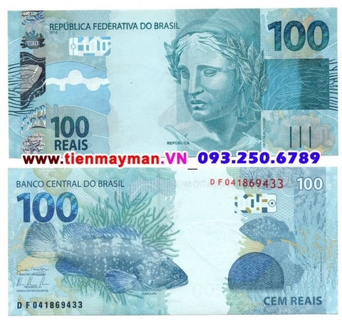 Brazil 100 Reais 2010 UNC