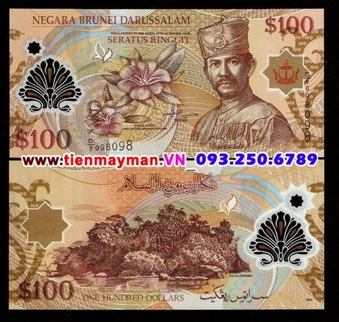 Brunei 100 Ringgit 2008 UNC polymer