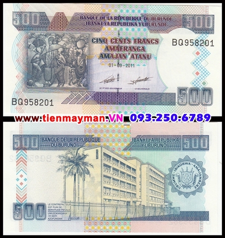 Burundi 500 Francs 2013 UNC