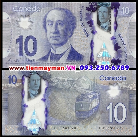 Canada 10 dollar 2016 UNC polymer