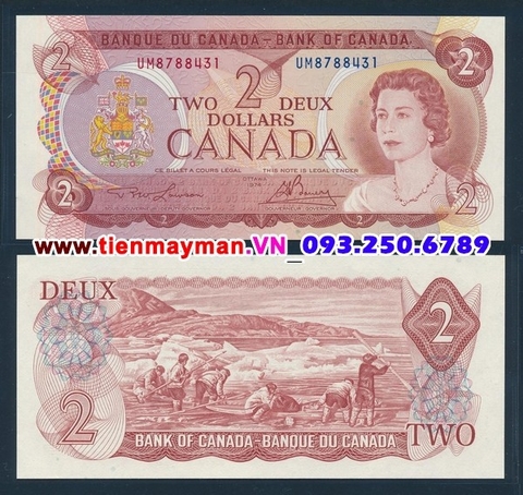 Canada 2 dollar 1974 UNC