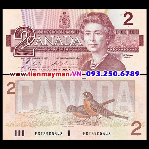 Canada 2 dollar 1986 UNC