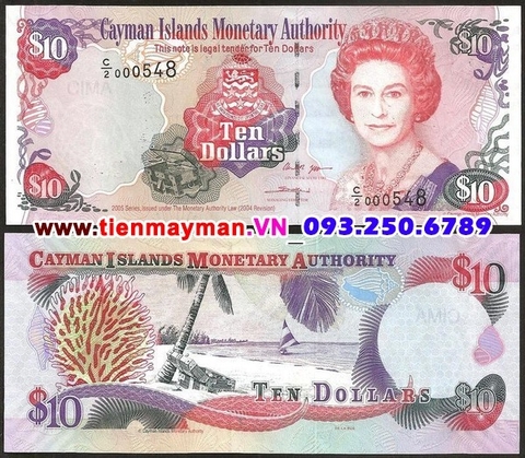 Cayman 10 Dollar 2005 UNC