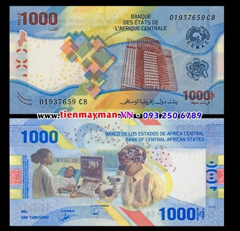 Central African States 1000 Francs 2022 UNC - Khu Vực Trung Phi
