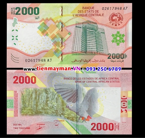 Central African States 2000 Francs 2022 UNC - Khu Vực Trung Phi