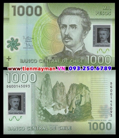 Chile 1000 Pesos 2011 UNC polymer