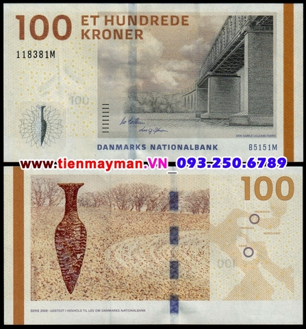 Denmark - Đan Mạch 100 Kroner 2016 UNC
