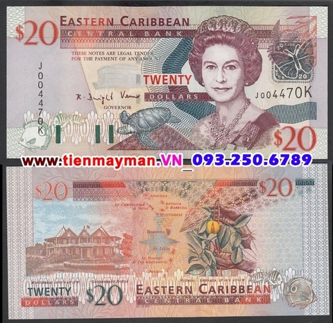 East Caribbean 20 Dollar 2003 UNC