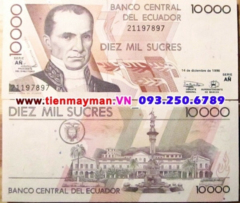 Ecuador 10000 Sucres 1998 UNC