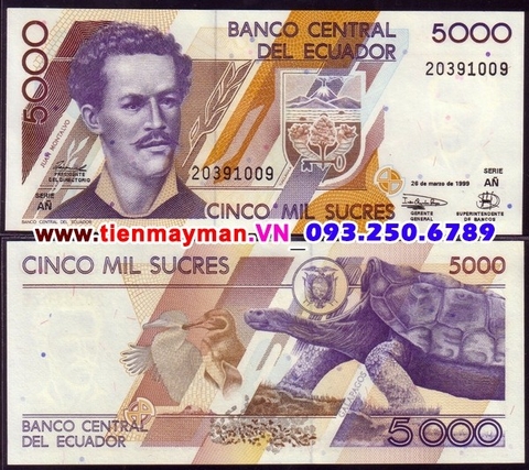 Ecuador 5000 Sucres 1999 UNC