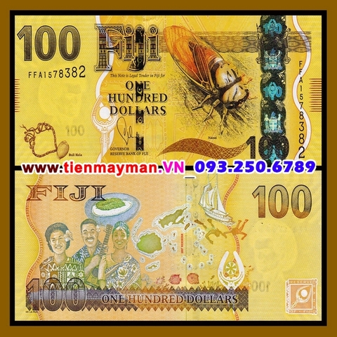 Fiji 100 Dollar 2013 UNC