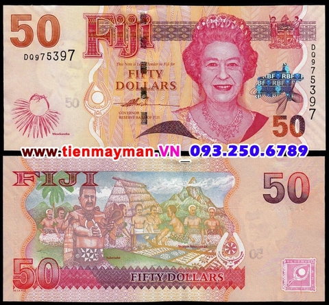Fiji 50 Dollar 2007 UNC