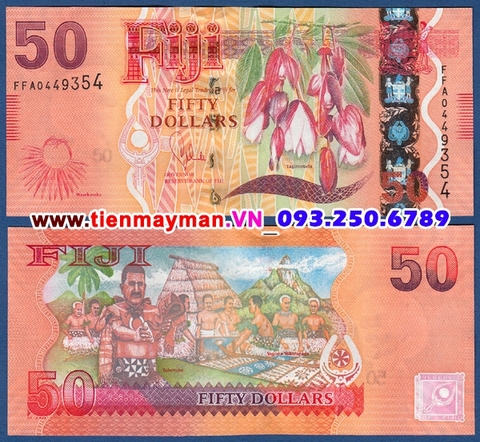Fiji 50 Dollar 2013 UNC