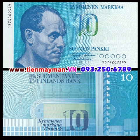 Finland  - Phần Lan 10 Markkaa 1986 UNC