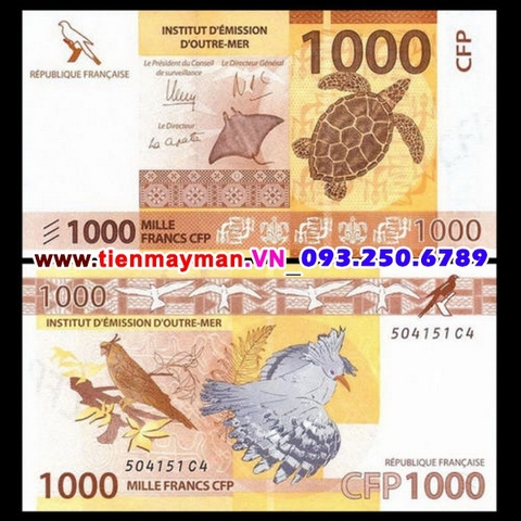 French Pacific - Thuộc địa Pháp1000 Francs 2014 UNC