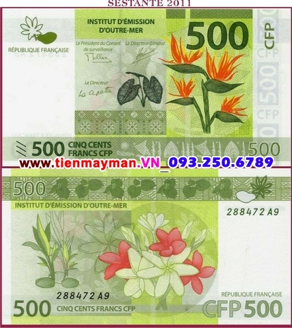 French Pacific - Thuộc địa Pháp 500 Francs 2014 UNC