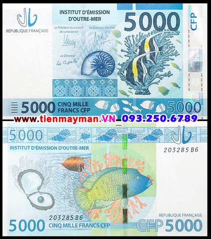 French Pacific - Thuộc địa Pháp 5000 Francs 2014 UNC