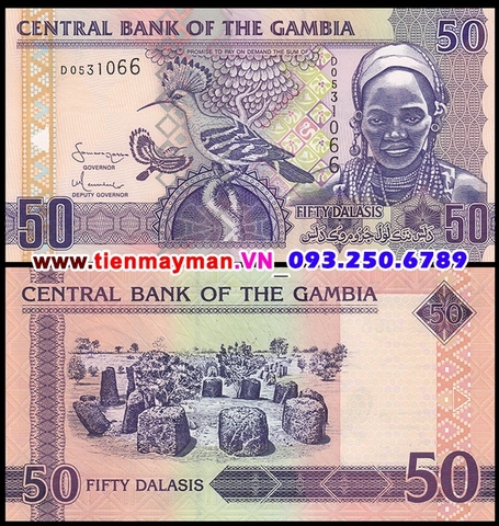 Gambia 50 Dalasis 2013 UNC