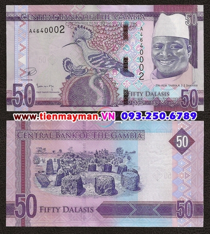 Gambia 50 Dalasis 2015 UNC