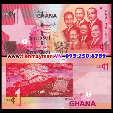 Ghana 1 Cedis 2015 UNC