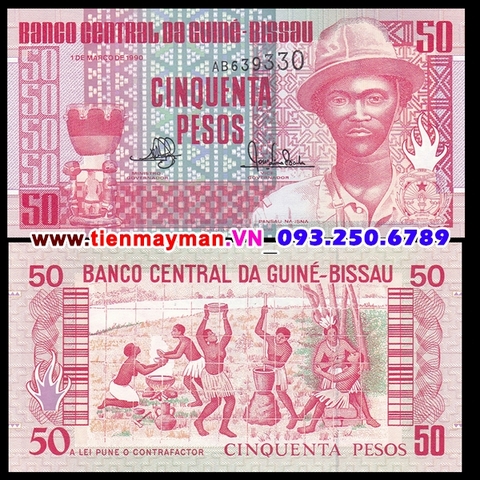 Guinea Bissau 50 Pesos 1990 UNC