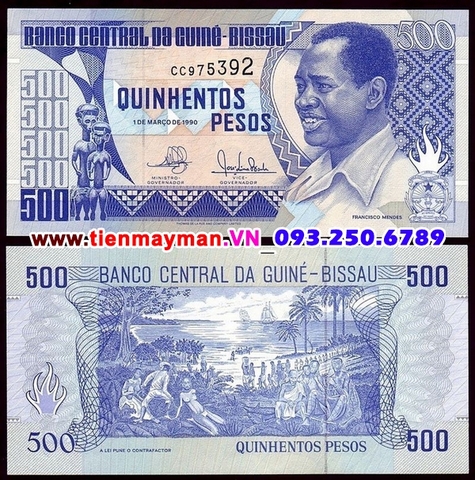 Guinea Bissau 500 Pesos 1990 UNC