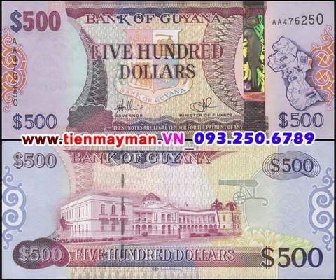 Guyana 500 Dollar 2011 UNC