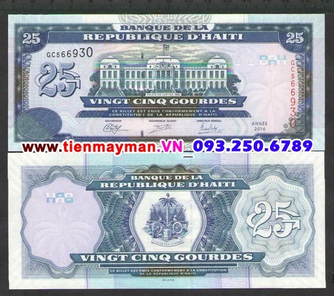 Haiti 25 Gourdes 2014 UNC