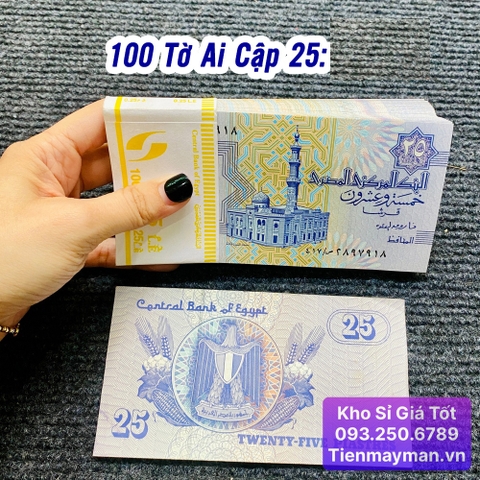 100 Tờ Tiền Ai Cập 25 Píastre