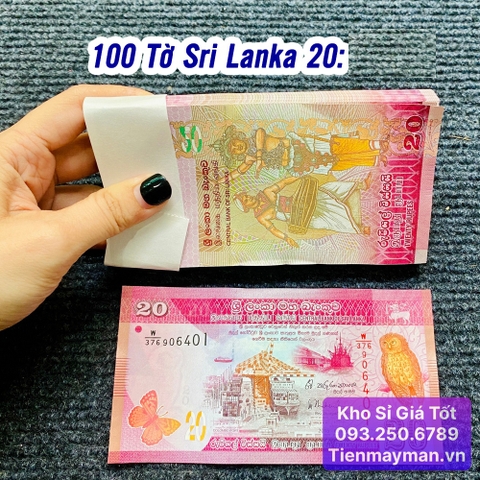 100 Tờ Tiền Sri Lanka 20 Rubles