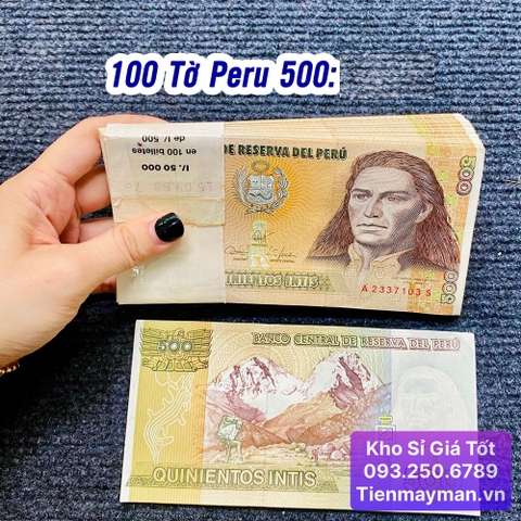100 Tờ Tiền Peru 500 Pesos