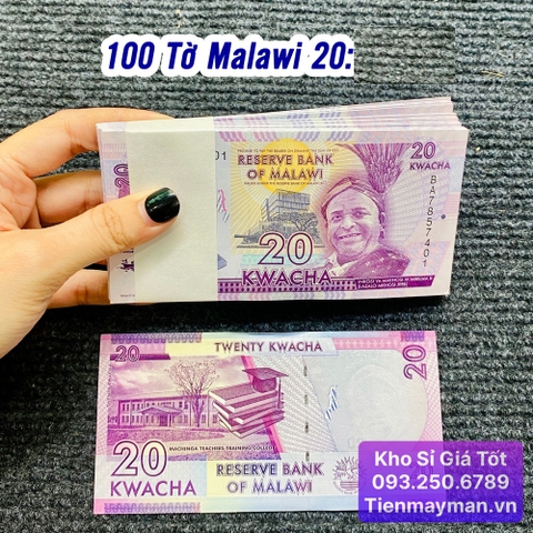 100 Tờ Tiền Malawi 20 Kwacha