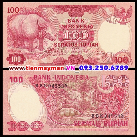 Indonesia 100 Rupiah 1977 UNC