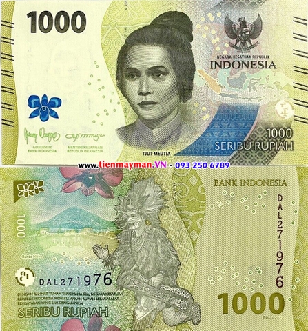 Indonesia 1000 Rupiah 2022 UNC