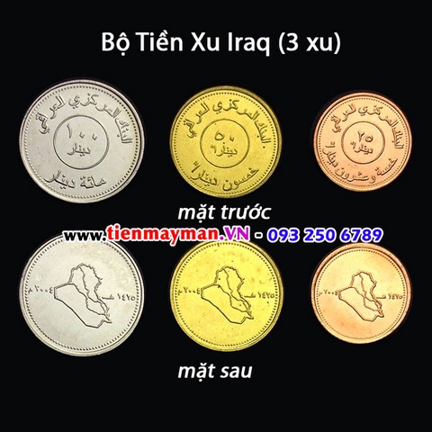 Bộ tiền xu Iraq 3 xu