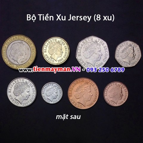 Bộ tiền xu Jersey 8 xu