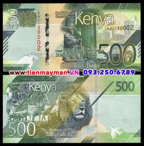 Kenya 500 Shillings 2019 UNC
