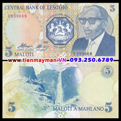 Lesotho 5 Maloti 1989 UNC
