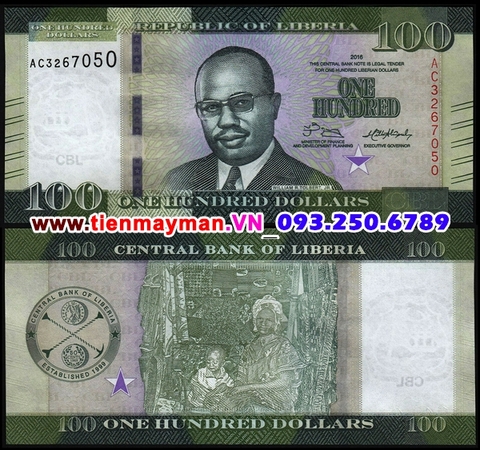 Liberia 100 Dollar 2009 UNC