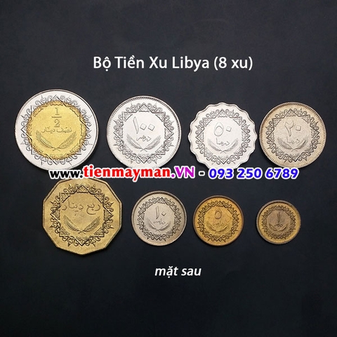 Bộ tiền xu Libya 8 xu