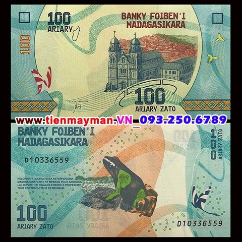 Madagascar 100 Ariary 2017 UNC